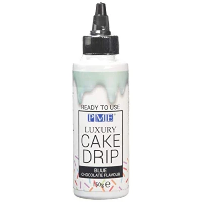 Image of PME Blue Chocolate Luxury Cake Drip, 150 g