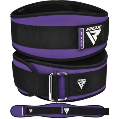 Image of RDX Weight Lifting Belt AUTO LOCK, 6.5 Padded Back Support, Men Women Gym Fitness Bodybuilding Powerlifting Weightlifting Workout, Deadlift Squat, Pro Exercise Equipment