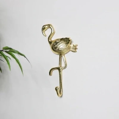 Image of Melody Maison Gold Flamingo Wall Hook