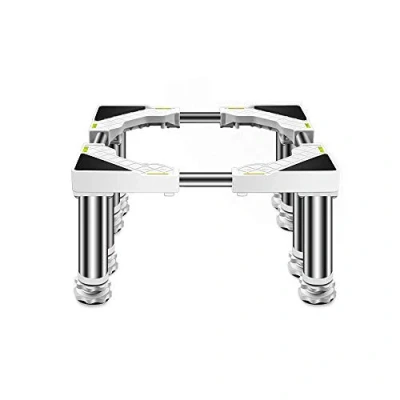 Image of Anti Noise Washing Machine Base Stand Refrigerator Holder Bracket 17.71 25.59in Adjustable for Tumble Dryers Cookers Fridges Freezers (4/8/12feet)(8 feet19 22cm)