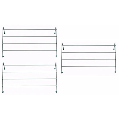 Image of Wilsons Direct 4 Bar Radiator Metal Airer Towel Holder Clothes Dryer Drying Rack Rail (3 x Airer)