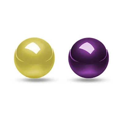 Image of perixx Peripro 303 Trackball, 1.34 Inch Replacement Ball for Perimice and M570 (Yellow &amp; Purple)