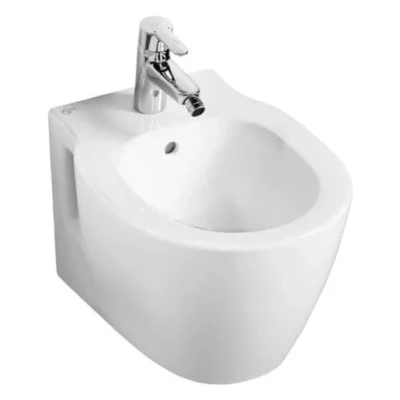 Image of Ideal Standard Concept Space White Compact Wall Hung Bidet (E121001)