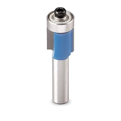 Image of kwb Flush Milling Cutter Ø 13 Mm, Carbide Tipped with Thrust Ball Bearing, Precise Clamping Shank and Optimised Cutting Geometry for an Exact Pattern