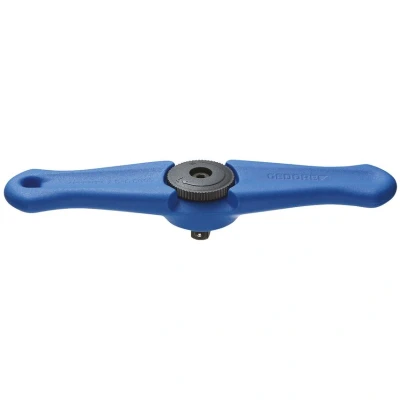 Image of GEDORE T handle ratchet, for 1/4&quot;, 6.3 mm drive, 5 reverse angle, tight spaces, 140 length, 2093 U 3