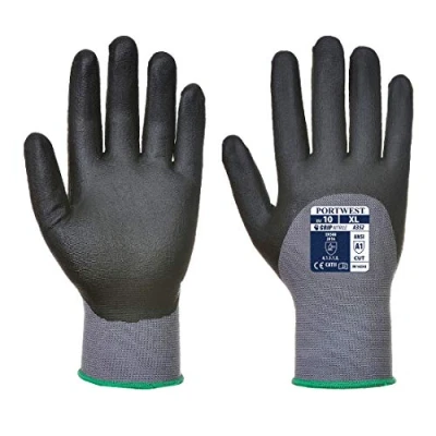 Image of Portwest A352 Lightweight DermiFlex Ultra Glove Grey/Black, X Large