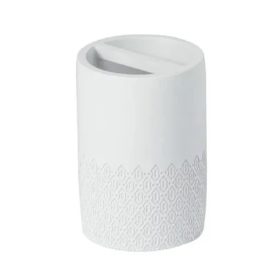 Image of Showerdrape Chantilly White Toothbrush Holder