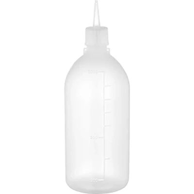 Image of Catergold Plastic Squeezable Oil Sauce Dispenser Squeeze Bottle Clear (1000ml)