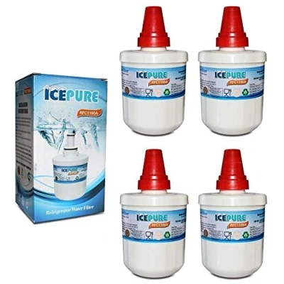 Image of IcePure RFC1100A Fridge Water Filter Compatible with Samsung DA29 00003G Aqua Pure Plus HAFIN2/EXP (4 Pack)