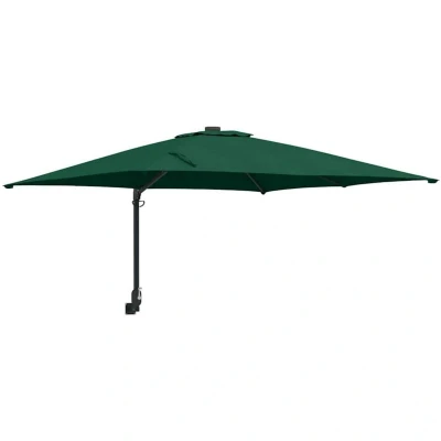 Image of vidaXL Patio Umbrella Green Polyester 300 cm x Collapsible