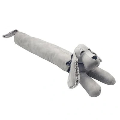 Image of UNIQUE HOME LIVING Draught Excluder for Doors 78cm Animal Door Draft Stopper Weighted Wind Noise Blocker Grey Dog