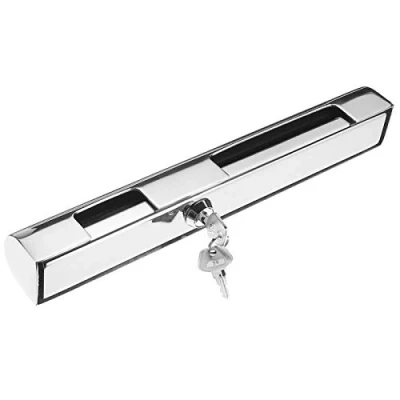 Image of ANAJOY Marine Outboard Motor Lock w/ 2 Keys, Engine Stainless Steel Anti Theft Device fits for Yacht/Boat/Speedboat/Fishing Boat/Outboard Engines (Silver)
