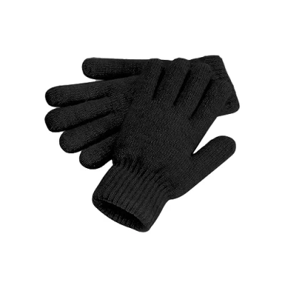 Image of Beechfield® B387 Cosy Ribbed Cuff Gloves Black Marl