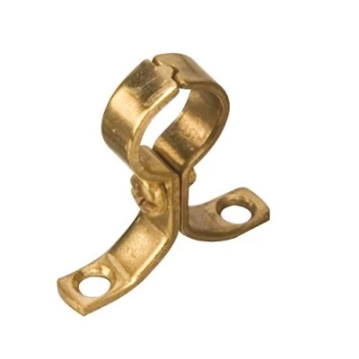 Image of 22mm Brass Pipe Clip Bracket Bag of 5