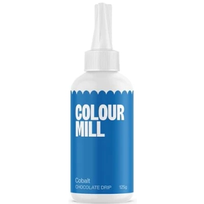 Image of Colour Mill Choco Drip Cobalt, Cake Glaze, Easy Melt Chocolate for Cakes, Cookies, Macarons, Ice Cream, Pops, Strawberries, and Decorations 125g