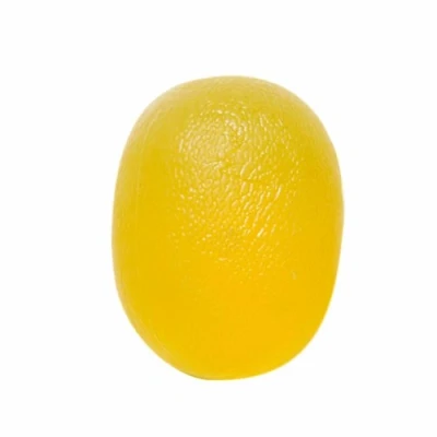 Image of CanDo Hand exerciser finger strengthener CanDo® exercise ball / stress relief oval, yellow (very light)