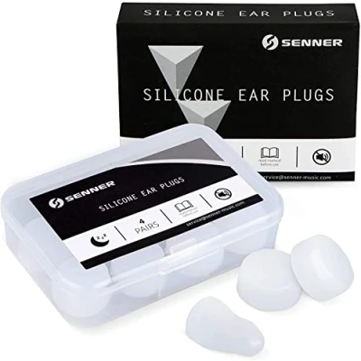 Image of Senner Silicone Pro Sleep Hearing Protection earplugs for Sleeping and Against snoring, Swimming, Particularly Comfortable, Extra Strong Damping, Alarm Remains Audible