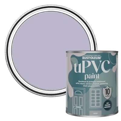Image of Rust Oleum Purple uPVC Door and Window Paint in Satin Finish Wisteria 750ml