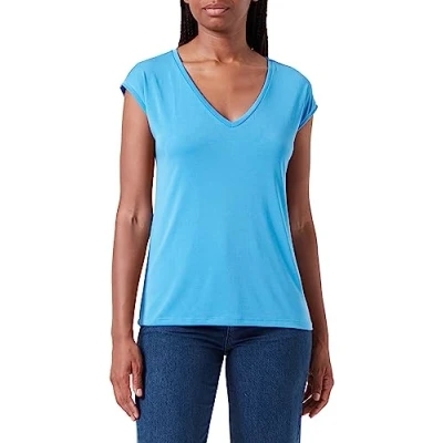 Image of Bestseller A/S Women&#039;s Pckamala Noos Bc Tee T Shirt, French Blue, S