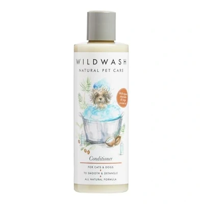 Image of WildWash Conditioner for Sensitive Skin Dogs and Cats 250ml Shea Butter Coconut to Hydrate Soothe, Detangling Qualities Natural, Sulphate Paraben Free