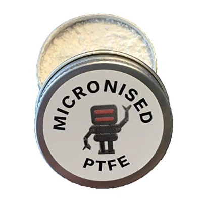 Image of 8g Micronised PTFE powdered lubricant for 3D printers, pianos, cycling etc use powder directly or as an additive to oil grease Super low friction. refined grade.
