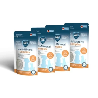 Image of Marsavet Multi Mineral Complex Powder 4x125g Dietary Supplement with Vitamins, Minerals, Omega 3 &amp; Proteins for Dogs, Cats and Other Pets It Provides Essential Nutrients