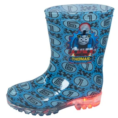 Image of Hit Entertainment Thomas The Tank Engine Light Up Wellington Boots 8 UK Child