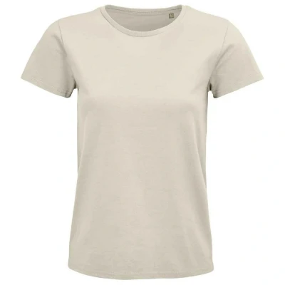 Image of SOLS Womens/Ladies Pioneer Organic T Shirt (Natural) Cotton Size Large