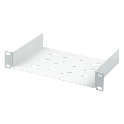 Image of Digitus shelf 1U 10 inch (254 mm) For network cabinet 150 mm deep Perforated steel sheet Grey