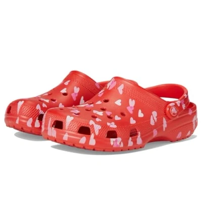 Image of Crocs Classic VDAY Pool slides, Women&#039;s, Size: M3/W4, Cherry red Synthetics