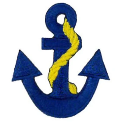 Image of Klicnow Anchor (Blue) Embroidered Patch 5CM x 4.4CM