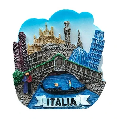 Image of Wedare Magnet Souvenir Venice 3D Decorative Magnet, 5 x 7 cm, Resin, Italy Tourist Souvenirs Home Decoration