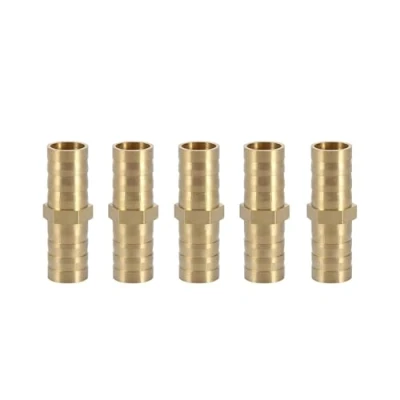 Image of Brass Barbed Straight Connector Fitting Water Hose Pipe Tube Coupler Joiner Adapter 6/8/10/12/14/16/20mm(10mm 5pcs)