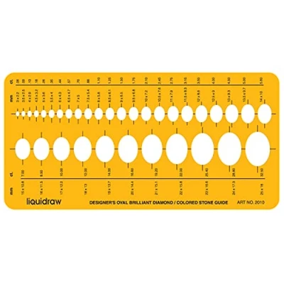Image of Liquidraw Jewellery Design Templates Stencil, Making Template Stencils Stone Shapes &amp; Sizes