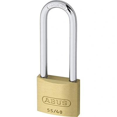 Image of ABUS 04763 63mm Long Shackle Special Brass Padlock with 5401 Alike Keyed