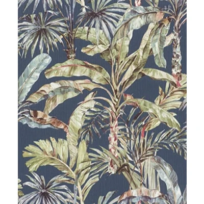 Image of Rasch paperhangings Non Woven Wallpaper (Botanical) Blue Green 10,05 m x 0,53 Florentine III 485288
