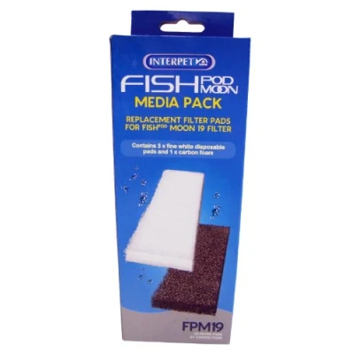 Image of Interpet Fish Pod Moon 19 Media Pack, Black