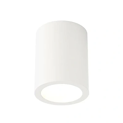 Image of Osca Fixed 140 1 Light Round Ceiling Downlight Plaster, White, GU10