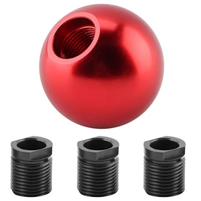Image of EBTOOLS Red Shift Knob 6 Speed Car Gear Knob,Universal Manual Round Ball Shape(Red)