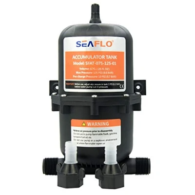 Image of 0.75L Pressure Pressurized Accumulator Tank, Boat Water Pump 23.5 oz 125 PSI for RV, Yacht, Marine, Caravan, Motorhome