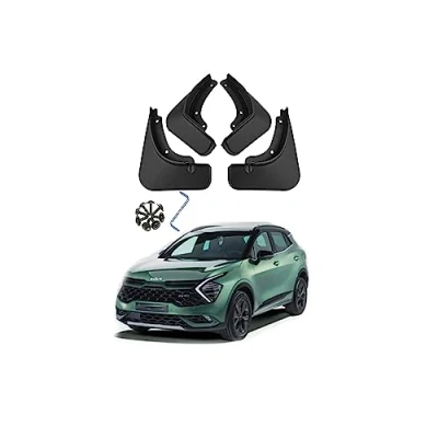 Image of YLOXFW Car Mudguard Mud Flaps for Kia Sportage 2004 2023 Molded Custom Front and Rear Mudflaps Splash Guards Fender Flares Kit 4 PC Auto Accessories,Send 1 Wash Towel,2023+