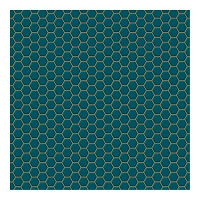 Image of Contour Anti bacterial Wallpaper Hexagon Lattice 112651