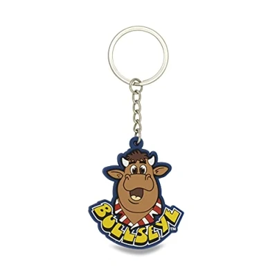 Image of Bullseye TV Darts Show Official Rubber Bully Keyring Key Ring