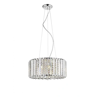 Image of Diore 6 Light Crystal Celling Chrome