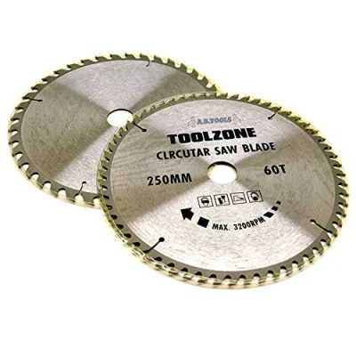 Image of Toolzone 2 Piece 250mm TCT Circular Saw Blades