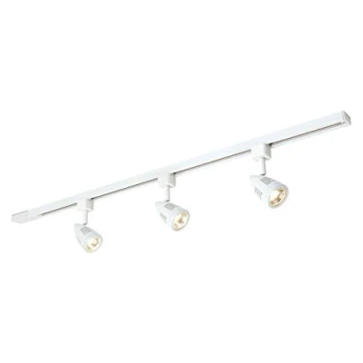 Image of Bullett 3 Light Track Kit Gloss White, White Abs Plastic, GU10
