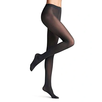 Image of FALKE Women&#039;s Matt Deluxe 30 DEN W TI Sheer Plain 1 Pair Tights, Grey (Graphite 3146), XL