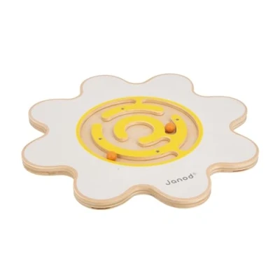 Image of Janod Sweet Cocoon Flower Balance Board FSC Wood Toy Develops a Sense of and Concentration Game Skill for Children Ages 5 +, J04049