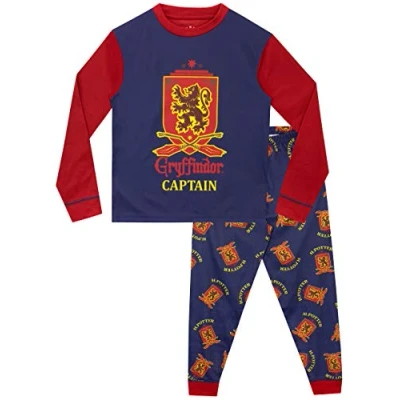 Image of Harry Potter Boys Pyjamas Snuggle Fit, Multicoloured, 8 9 Years