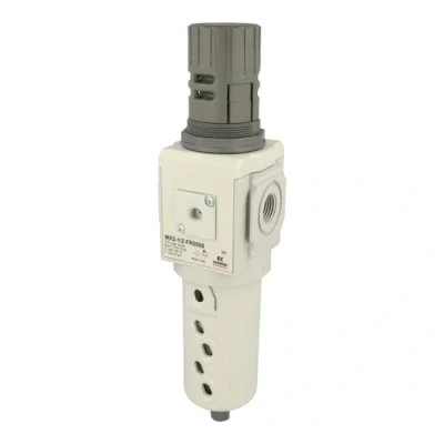 Image of Camozzi MX2 1/2 FR0000 Filter Regulator, 1/2&quot;, 25 Micron, Semi Auto, Self Relieving